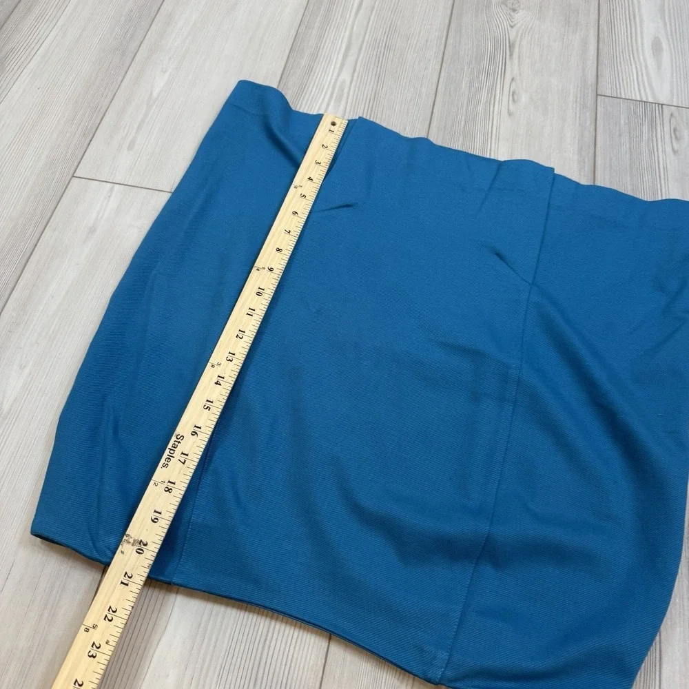 Cabi Skirt Womens‎ 14 Sigourney Pencil Straight Turquoise Office Stretch 3220